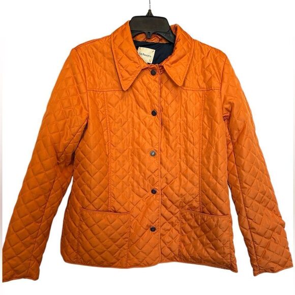 G.H. Bass & Co. Jackets & Blazers - G.H. Bass & Co. Pumpkin Orange Quilted Barn Jacket Coat M